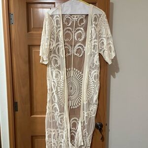 Love Cream Lace Overlay